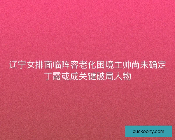 辽宁女排面临阵容老化困境主帅尚未确定丁霞或成关键破局人物